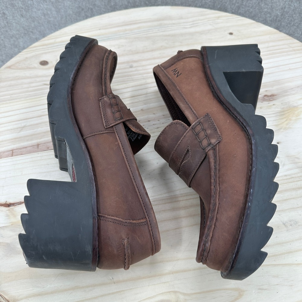 Nine West Mockenzie Bratz 10 M Chunky Platform Penny Loafers Lug Sole Block Y2K - Picture 11 of 14